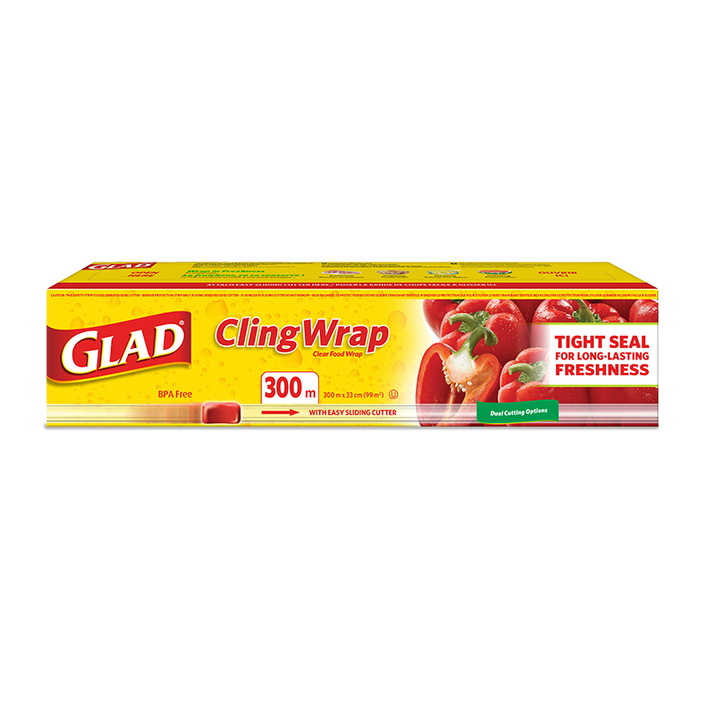 Glad® ClingWrap Plastic Wrap, 300 Metre Roll