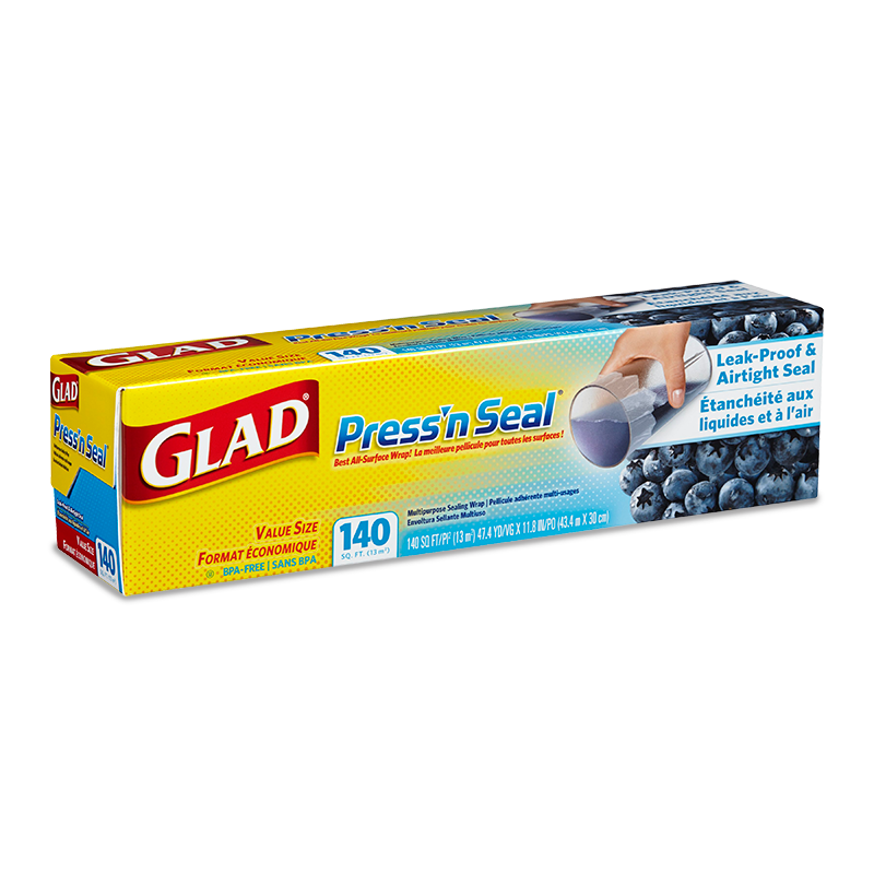 Glad Press'n Seal® Plastic Food Wrap, 140 sq. ft. Roll