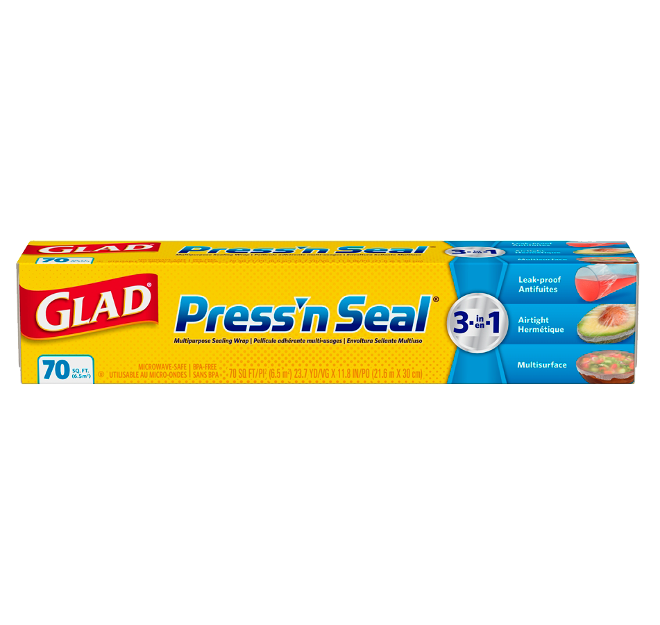 Glad Press N Seal 140 SQFT Wrap - 3 Pack for Food Storage