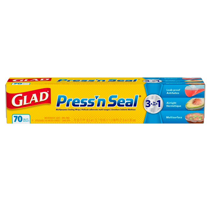 Glad Press’n Seal® Plastic Food Wrap, 70 sq. ft. Roll