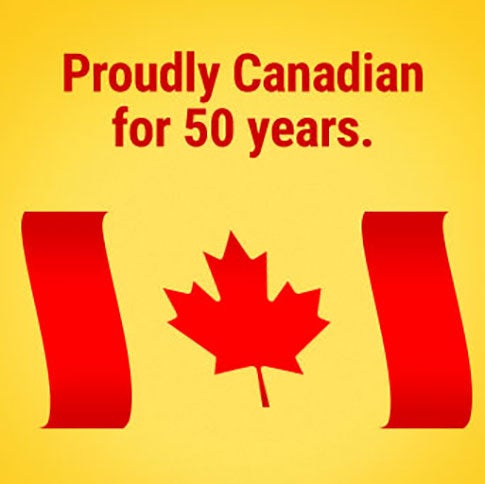 proudly canadian for 50 years